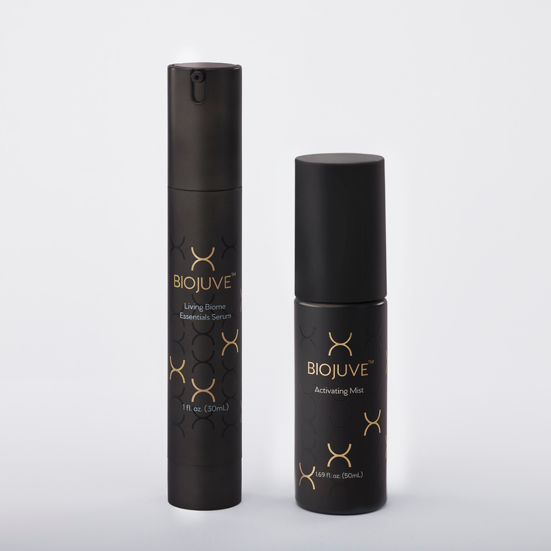 <p><strong>Steps 2 &amp; 3 (PM)</strong><br>This powerhouse nighttime duo is the heart of your BIOJUVE® routine. The silky serum delivers BIOJUVE’s patented skin probiotic technology to restore microbiome balance, while the lightweight activating mist "switches on" the key ingredients for optimal performance.</p><p>✔ Patented skin probiotic technology<br>✔ Comprehensive nighttime care<br>✔ Clinically shown to deliver visible results in just 8 weeks<br><br><strong>Size: </strong><br>Serum <span style="color: rgb(29, 30, 30); font-size: 16px">1 oz | 30 ml</span><br><span style="color: rgb(29, 30, 30); font-size: 16px">Mist 1.69 oz | 50 ml</span></p>