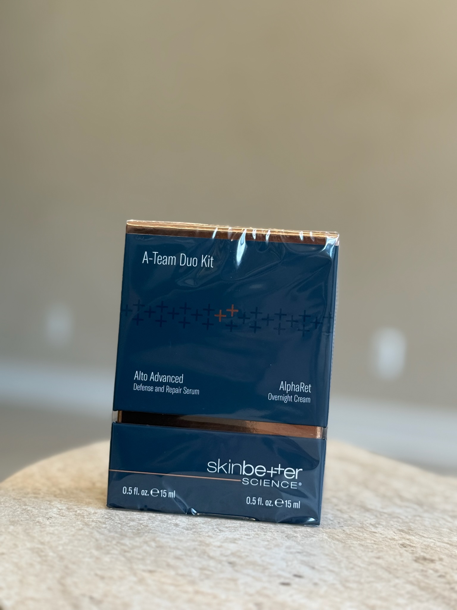 <p><strong>Alto Advanced Defense and Repair Serum</strong><br><span style="color: rgb(10, 10, 10); font-size: 14px">Our gold-standard in internal and external antioxidant protection powered by two proprietary protectors in one clinically-proven innovation to address visual effects of aging.</span><br><br><span style="color: rgb(10, 10, 10); font-size: 14px">Environmental Defense:</span><br></p><ul><li><p>Proprietary complex of antioxidants that uniquely defends against a spectrum of environmental assaults.</p></li><li><p>Goes beyond Vitamins C and E to include 17 additional antioxidants.</p></li></ul><p><span style="color: rgb(10, 10, 10); font-size: 14px">Internal Defense:</span><br></p><ul><li><p>Proprietary, highly advanced antioxidant protection that targets internal oxidative stress and supports the skin's renewal process.</p></li><li><p>Neutralizes intrinsic free radicals generated by the skin’s natural aging process.</p></li></ul><p><span style="color: rgb(10, 10, 10); font-size: 14px">Clinically demonstrated efficacy and tolerabilty:</span><br></p><ul><li><p>Reduces UV-induced redness.</p></li><li><p>Improves the appearance of skin dullness, texture and tone.</p></li><li><p>Well tolerable for use post-procedure*.</p></li><li><p>* Clinically tested post non-ablative fractional laser.</p></li></ul><p><strong>AlphaRet Overnight Cream</strong><br><span style="color: rgb(10, 10, 10); font-size: 14px">AlphaRet is the latest innovation in retinoid renewal delivering remarkable results, with little-to-no irritation often experienced with retinols and other retinoid-based products.</span></p><ul><li><p>Significantly reduces the appearance of wrinkles in as little as four weeks, with little-to-no irritation.</p></li><li><p>Provides moisture to help counteract dryness associated with traditional retinoid-based products.</p></li><li><p>Combines two gold standard skin rejuvenation ingredients - a retinoid and an AHA (lactic acid) - joined together to create the revolutionary AlphaRet technology that minimize irritation, enhancing satisfaction and experience.</p></li><li><p>A blend of antioxidants helps neutralize free radicals.</p></li></ul>