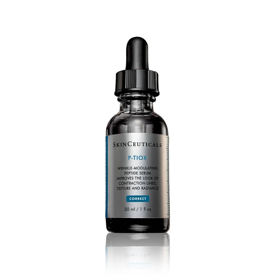 <p><em>Call our office to order</em><br><br><strong>P-TIOX is a peptide-enriched serum designed to mimic the effects of anti-wrinkle injections by targeting nine types of expression lines and promoting a radiant, smooth complexion.</strong></p><p><strong>This non-invasive formula combines a powerful peptide complex with supportive ingredients like 5% polyhydroxy acid, 5% niacinamide, and 1% laminaria extract to visibly reduce wrinkles and enhance skin texture and glow within just one week.</strong></p><p><strong>Tested by physicians, P-TIOX works both alongside injectable treatments or as a standalone option for needle-free wrinkle improvement.</strong></p>