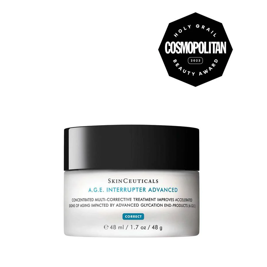 <p><em>Call our office to order</em><br><br>A.G.E. Interrupter Advanced is a potent anti-wrinkle cream that helps reverse visible signs of aging, including fine lines and deep wrinkles, impacted by collagen decline and glycation.</p><p>Backed by more than 15 years of glycation research and expertise, A.G.E. Interrupter Advanced is a potent anti-wrinkle cream that helps correct and defend against visible signs of aging, inclduing wrinkling, laxity, and dullness. Formulated with 18% concentrated ProxylaneTM, 4.25% wild fruit flavonoids and 0.1% glycyrrhetinic acid, this breakthrough anti-wrinkle face cream is clinically proven to visibly smooth fine lines and five types of wrinkles impacted by glycation and collagen decline. A.G.E. Interrupter Advanced is physician-tested to complement professional collagen-remodeling treatments, like RF microneedling.</p>