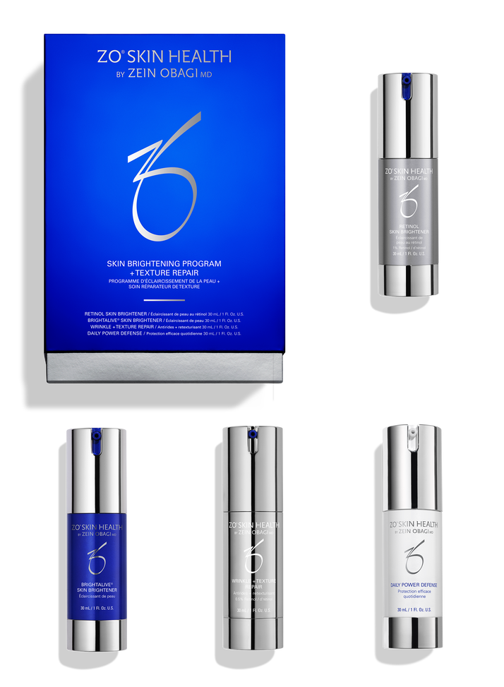 <p><span style="color: rgb(0, 0, 0)">A multi-product skincare system designed for the improvement of visible discoloration and visibly improving the appearance of wrinkles and refining skin texture.</span></p>
