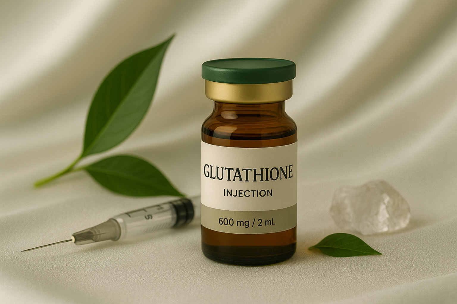 Give your body the ultimate antioxidant boost with Glutathione—often called the “master antioxidant.” Glutathione works at the cellular level to detoxify, brighten skin, and support overall wellness by protecting against oxidative stress and free radical damage.
<br>

Our Glutathione injections deliver this powerful nutrient directly into your system for maximum absorption and effectiveness. Perfect for those looking to enhance skin radiance, boost immunity, and support healthy aging.
<br>

✔ Promotes brighter, clearer skin
<br>
✔ Supports liver detoxification
<br>
✔ Strengthens immune defense
<br>
✔ Protects against oxidative stress
<br>

Elevate your wellness routine with one of the body’s most powerful natural antioxidants.