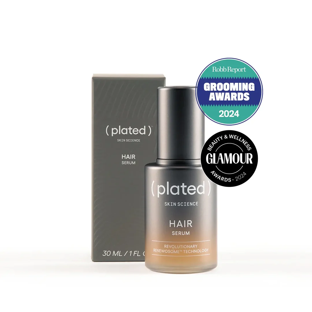 <p><span>( plated )™ HAIR&nbsp;Serum is a scientific breakthrough, harnessing the power of platelet-derived Renewosome™ technology to make your hair look fuller, stronger, and thicker.</span></p><ul><li><p><span>Reduces the appearance of shedding and breakage</span></p></li><li><p><span>Delivers powerful nutrients to the scalp, increasing the appearance of&nbsp;density, thickness, and fullness</span></p></li><li><p><span>Hydrates the scalp for the appearance of greater volume and natural shine</span></p></li><li><p><span>Invisible-dry formulation for a weightless feel</span></p></li></ul>